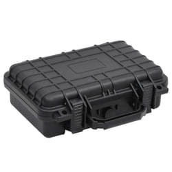 vidaXL Portable Flight Case Black PP Tool Box Protective Hard Case Carry Case - 30 x 22 x 10 cm