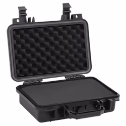 vidaXL Portable Flight Case Black PP Tool Box Protective Hard Case Carry Case - 30 x 22 x 10 cm