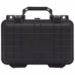vidaXL Portable Flight Case Black PP Tool Box Protective Hard Case Carry Case - 30 x 22 x 10 cm - Additional view 4