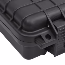 vidaXL Portable Flight Case Black PP Tool Box Protective Hard Case Carry Case - 30 x 22 x 10 cm - Additional view 6