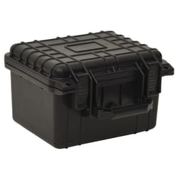 vidaXL Portable Flight Case Black PP Tool Box Protective Hard Case Carry Case - 27 x 25 x 18 cm