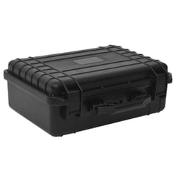 vidaXL Portable Flight Case Black PP Tool Box Protective Hard Case Carry Case - 47 x 36 x 18 cm