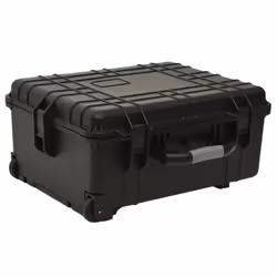 vidaXL Wheeled Flight Case Black 58x45x27 cm PP Tool Box Protective Hard Case