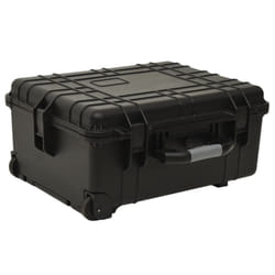 vidaXL Wheeled Flight Case Black 58x45x27 cm PP Tool Box Protective Hard Case