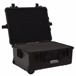 vidaXL Wheeled Flight Case Black 58x45x27 cm PP Tool Box Protective Hard Case