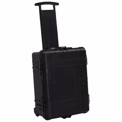 vidaXL Wheeled Flight Case Black 58x45x27 cm PP Tool Box Protective Hard Case - Additional view 6