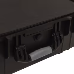 vidaXL Wheeled Flight Case Black 58x45x27 cm PP Tool Box Protective Hard Case - Additional view 9
