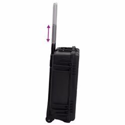 vidaXL Wheeled Flight Case Black 63x50x23 cm PP Flight Case Storage Handle - Additional view 5
