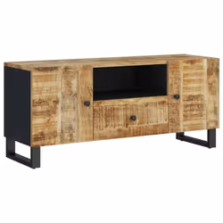 vidaXL TV Cabinet TV Stand Unit Cupboard Solid Wood Mango and Engineered Wood - Additional view 10