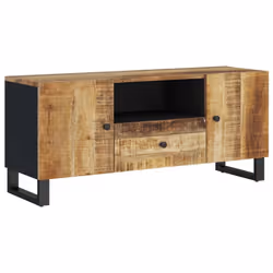 vidaXL TV Cabinet TV Stand Unit Cupboard Solid Wood Mango and Engineered Wood - Additional view 9