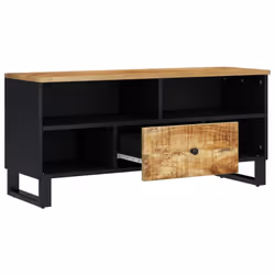 vidaXL TV Cabinet TV Stand Unit Cupboard Solid Wood Mango and Engineered Wood