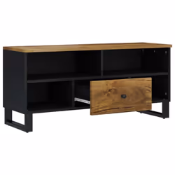 vidaXL TV Cabinet TV Stand Unit Cupboard Solid Wood Mango and Engineered Wood
