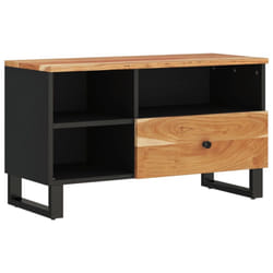 vidaXL TV Cabinet TV Stand Unit Cupboard Solid Wood Mango and Engineered Wood - brown
