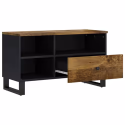 vidaXL TV Cabinet TV Stand Unit Cupboard Solid Wood Mango and Engineered Wood - Additional view 2