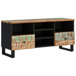 vidaXL TV Cabinet Sideboard Cupboard Solid Wood Reclaimed and Engineered Wood - multicolour