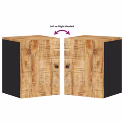 vidaXL Bathroom Wall Cabinet Vanity Unit Storage Cabinet Solid Wood Reclaimed - light brown - Additional view 6