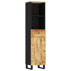 vidaXL Bathroom Cabinet Vanity Unit Cupboard Sink Cabinet Solid Wood Acacia - light brown