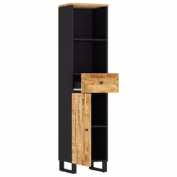 vidaXL Bathroom Cabinet Vanity Unit Cupboard Sink Cabinet Solid Wood Acacia - light brown