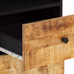 vidaXL Bathroom Cabinet Vanity Unit Cupboard Sink Cabinet Solid Wood Acacia - light brown - Additional view 7