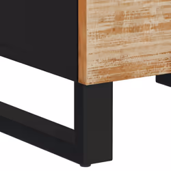 vidaXL Bathroom Cabinet Vanity Unit Cupboard Sink Cabinet Solid Wood Acacia - multicolour - Additional view 8