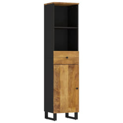 vidaXL Bathroom Cabinet Vanity Unit Cupboard Sink Cabinet Solid Wood Acacia - honey brown