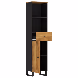 vidaXL Bathroom Cabinet Vanity Unit Cupboard Sink Cabinet Solid Wood Acacia - honey brown