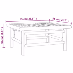 VidaXL 362282 outdoor bench Bamboo - Additional view 7