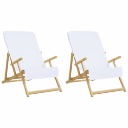 vidaXL Beach Towels Bath Towels Travel Bathroom Swim Towels Fabric 400 GSM - white, 60 x 135 cm/ 2 pcs - Additional view 7