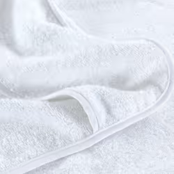 vidaXL Beach Towels Bath Towels Travel Bathroom Swim Towels Fabric 400 GSM - white, 75 x 200 cm/ 2 pcs - Additional view 7