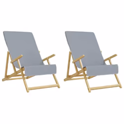 vidaXL Beach Towels Bath Towels Travel Bathroom Swim Towels Fabric 400 GSM - grey, 60 x 135 cm/ 2 pcs - Additional view 7
