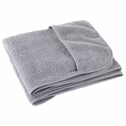 vidaXL Beach Towels Bath Towels Travel Bathroom Swim Towels Fabric 400 GSM - grey, 75 x 200 cm/ 2 pcs
