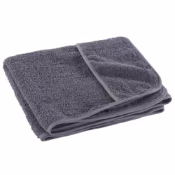 vidaXL Beach Towels Bath Towels Travel Bathroom Swim Towels Fabric 400 GSM - anthracite, 75 x 200 cm/ 2 pcs