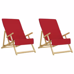 vidaXL Beach Towels Bath Towels Travel Bathroom Swim Towels Fabric 400 GSM - red, 60 x 135 cm/ 2 pcs