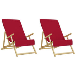 vidaXL Beach Towels Bath Towels Travel Bathroom Swim Towels Fabric 400 GSM - red, 60 x 135 cm/ 2 pcs