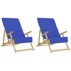 vidaXL Beach Towels Bath Towels Travel Bathroom Swim Towels Fabric 400 GSM - blue, 60 x 135 cm/ 2 pcs
