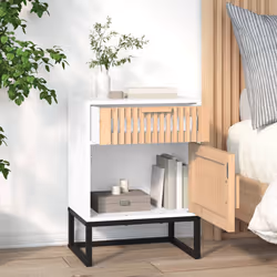 VidaXL 352092 nightstand/bedside table White - Additional view 5