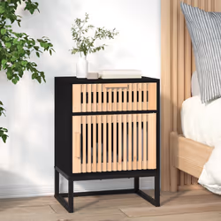VidaXL 352094 nightstand/bedside table Black - Additional view 4