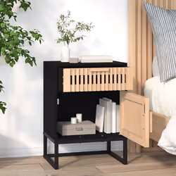 VidaXL 352094 nightstand/bedside table Black - Additional view 5