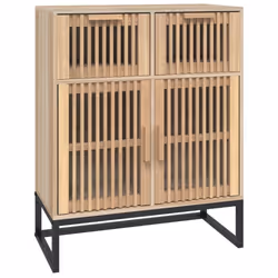 vidaXL Sideboard Storage Side Cabinet Cupboard Home Organiser Engineered Wood - brown