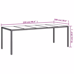 VidaXL 362556 outdoor table Black - Additional view 6