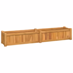 vidaXL Raised Bed Garden Planter Wooden Flower Pot Plant Pot Solid Wood Teak - 150 x 30 x 25 cm