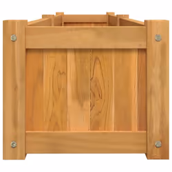 vidaXL Raised Bed Garden Planter Wooden Flower Pot Plant Pot Solid Wood Teak - 150 x 30 x 25 cm - Additional view 4
