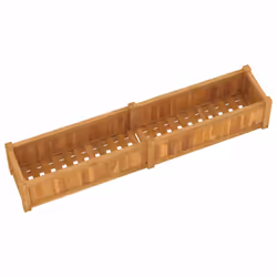 vidaXL Raised Bed Garden Planter Wooden Flower Pot Plant Pot Solid Wood Teak - 150 x 30 x 25 cm - Additional view 5