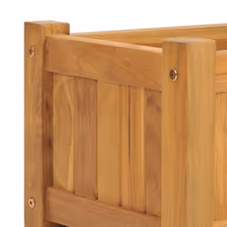 vidaXL Raised Bed Garden Planter Wooden Flower Pot Plant Pot Solid Wood Teak - 150 x 30 x 25 cm - Additional view 6
