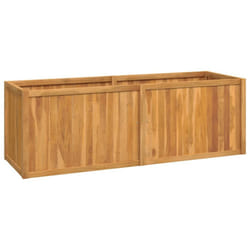 vidaXL Raised Bed Garden Planter Wooden Flower Pot Plant Pot Solid Wood Teak - 150 x 50 x 50 cm