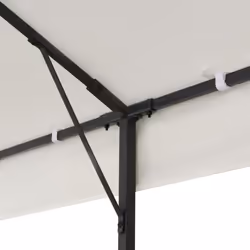 vidaXL Gazebo with Double Roof Party Tent Pavilion Marquee White 6x3 m Steel - Additional view 4