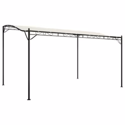vidaXL Canopy Garden Gazebo Marquee Party Tent Shelter Tent Fabric and Steel - cream