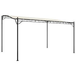 vidaXL Canopy Garden Gazebo Marquee Party Tent Shelter Tent Fabric and Steel - cream