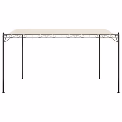 vidaXL Canopy Garden Gazebo Marquee Party Tent Shelter Tent Fabric and Steel - cream