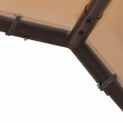 vidaXL Canopy Tent Outdoor Gazebo Party Tent Beige 3x3 m Steel and Fabric - Additional view 4